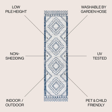 Marokko Diamond Tribal Medallion Indoor/outdoor Area Rug